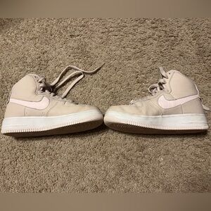 Nike Light Beige and Soft Pink High-Tops